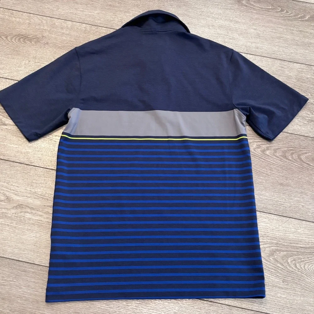 Nike Golf Polo Mens Small Blue Ryder Cup 2012 Medinah Dri-FIT Preppy Athletic - Picture 8 of 8